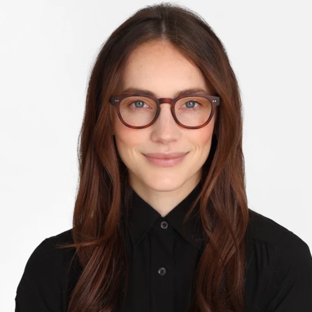 LookOptic Casper Blue light glasses in chestnut